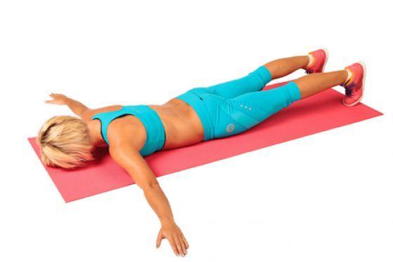 Упражнения лежа на животе